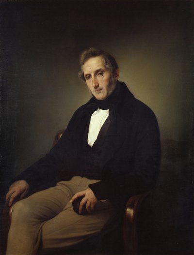 Portrett av poeten Alessandro Manzoni 1785-1873 av Francesco Hayez
