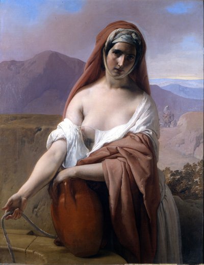 Rebecca ved brønnen. Maleri av Francesco Hayez. Brera Academy. Milan av Francesco Hayez
