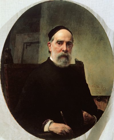 Selvportrett, 1878 av Francesco Hayez