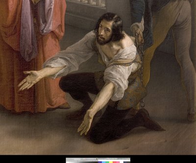 Det siste møtet mellom Jacopo Foscari og hans familie før de ble forvist, 1838-40 av Francesco Hayez
