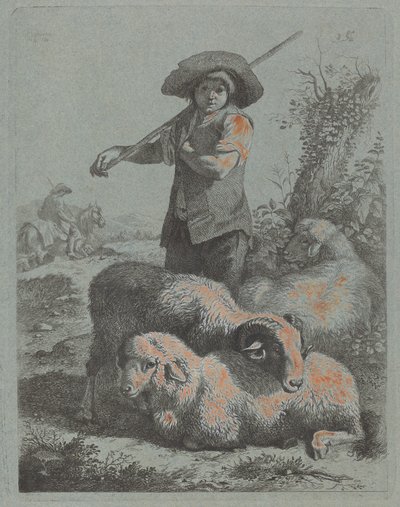 Stående hyrde av Francesco Londonio