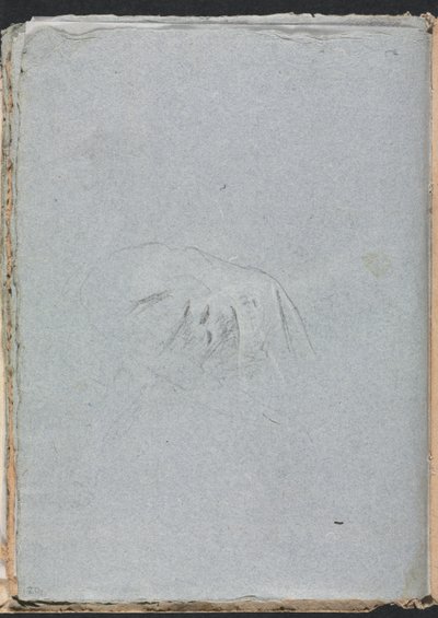Verona Skissebok: Draperi side 20, 1760. av Francesco Lorenzi