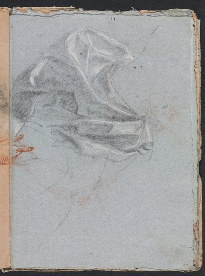 Verona Sketchbook: Draperistudie (side 37) av Francesco Lorenzi