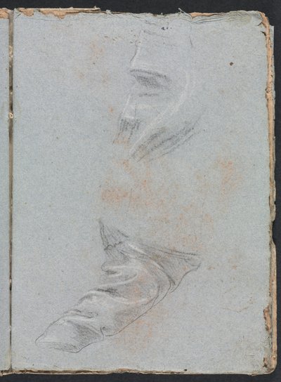 Verona Sketchbook: Draperistudie (side 39) av Francesco Lorenzi