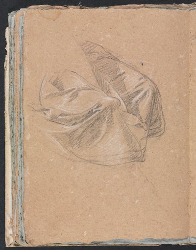 Verona Sketchbook: Draperistudie (side 50) av Francesco Lorenzi