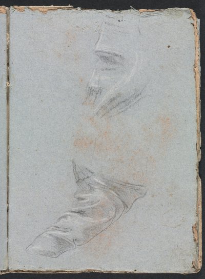 Verona Skissebok: Draperistudie side 39, 1760. av Francesco Lorenzi