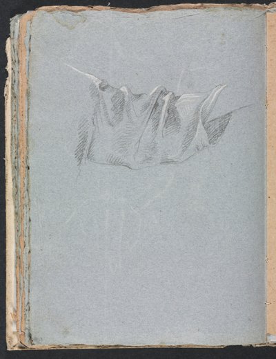 Verona Skissebok: Draperistudie side 48, 1760. av Francesco Lorenzi