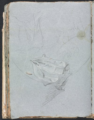 Verona Skissebok: Draperistudie side 84, 1760. av Francesco Lorenzi