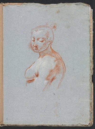 Verona Sketchbook: Naken kvinne (side 27) av Francesco Lorenzi