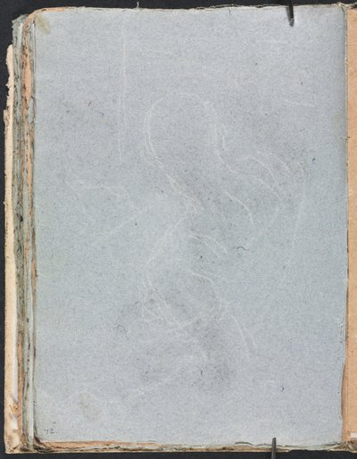 Verona Skissebok: Figurstudie side 72, 1760. av Francesco Lorenzi