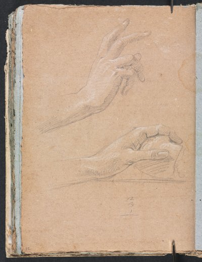 Verona Sketchbook: Hands side 92, 1760. av Francesco Lorenzi