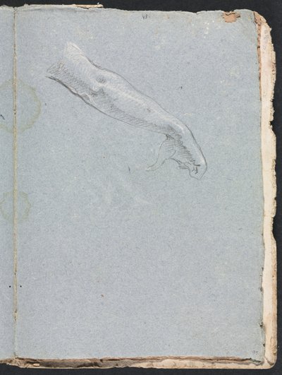 Verona Skissebok: Høyre arm og hånd side 95, 1760. av Francesco Lorenzi