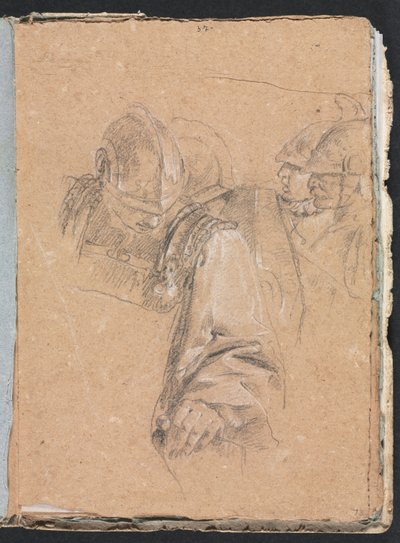 Verona Sketchbook: Soldiers side 73, 1760. av Francesco Lorenzi