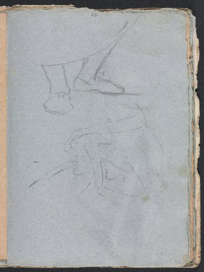 Verona Sketchbook: Study of feet side 53, 1760. av Francesco Lorenzi