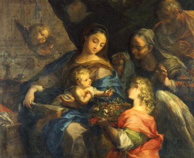 Hellige familie av Francesco Mancini