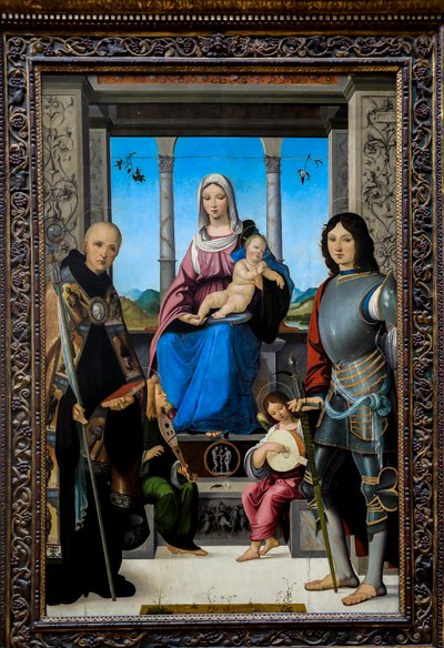 Jomfruen og barnet av Francesco Marmitta