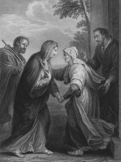 Møtet mellom Mary og Elizabeth av Francesco Morandini