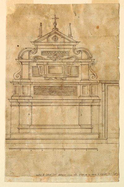 Prosjekt for et alter av Francesco Mosca