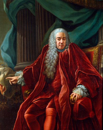 Portrett av Agostino Viale (1692-1777) doge av republikken gener fra 1750 til 1752 Maleri av Francesco Narice (ca. 1719-1785) 1750 ca. Sol. 153x122 cm Sestri Levante, Galleria Rizzi av Francesco Narice