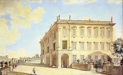 Utsikt over Roma (akvarell på papir) av Francesco Panini