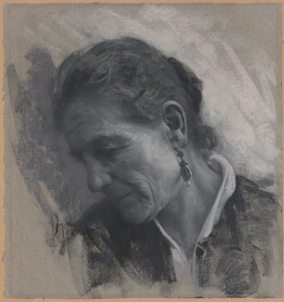 Luisa Carmignani, kunstnerens svigermor av Francesco Paolo Michetti