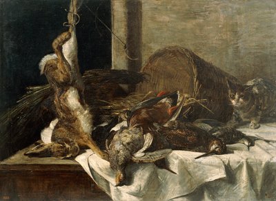 Stilleben med caggiagione (olje på lerret) av Francesco Paolo Palizzi