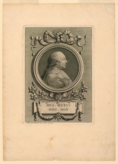 Pave Pius VI (1775–1799) av Francesco Piranesi