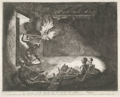 Soldatenkazerne te Pompei Antiquities of Magna Graecia (serietittel) av Francesco Piranesi