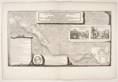Topografi av fabrikkene oppdaget i byen? av Pompeii av Francesco Piranesi