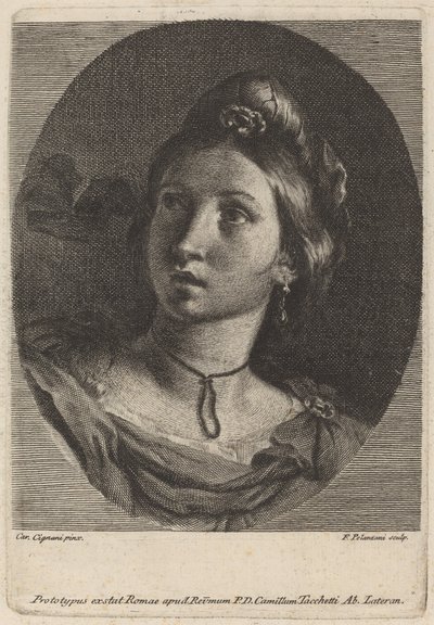 Leder for en ung kvinne av Francesco Polanzani after Carlo Cignani