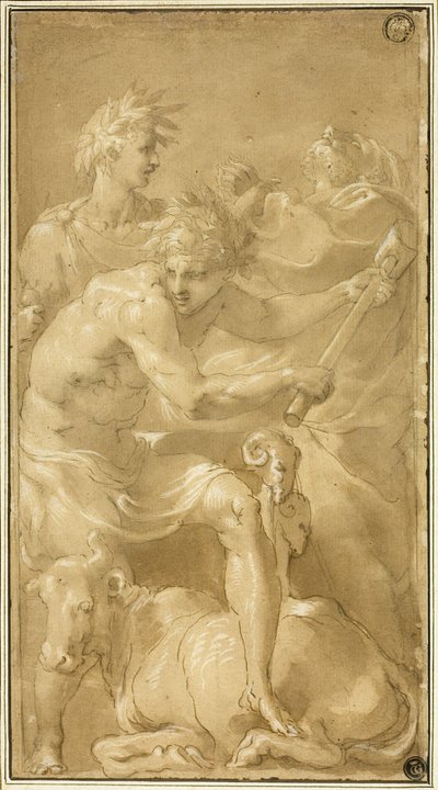 Offer av en okse av Francesco Primaticcio