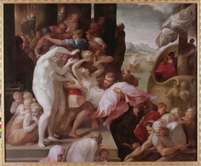 Voldtekten av Helen, ca. 1533 av Francesco Primaticcio