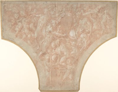 Vulcan Forging the Darts of Cupid, 1552-56. av Francesco Primaticcio