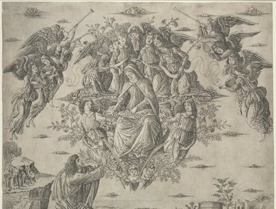 Jomfruens antagelse av Francesco Rosselli