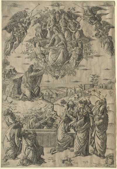 The Assumption of the Virgin, ca. 1495. av Francesco Rosselli