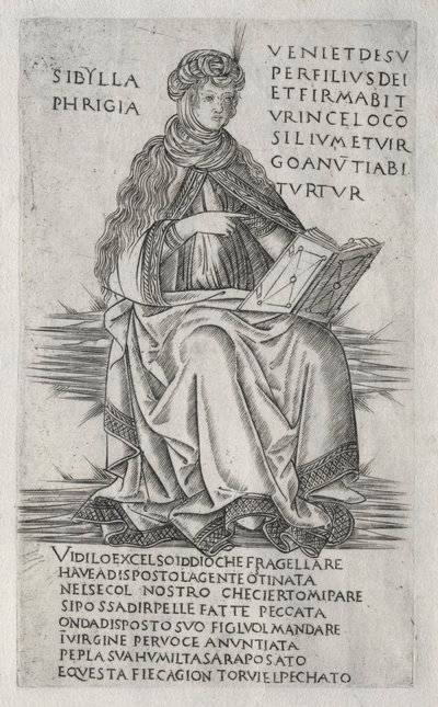 Sibyllene: Den frygiske sibyllen, ca. 1470-1480. av Francesco Rosselli