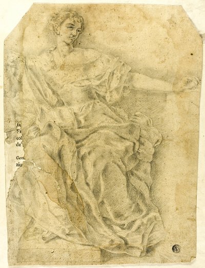 Sittende allegorisk kvinnefigur av Francesco Solimena