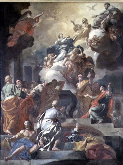 Jomfruens antagelse av Francesco Solimena