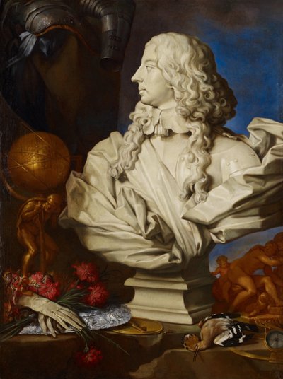 Allegorisk stilleben med Berninis byste av Francis I d