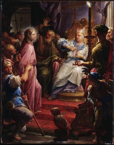 Kristus for Kaifas av Francesco Trevisani