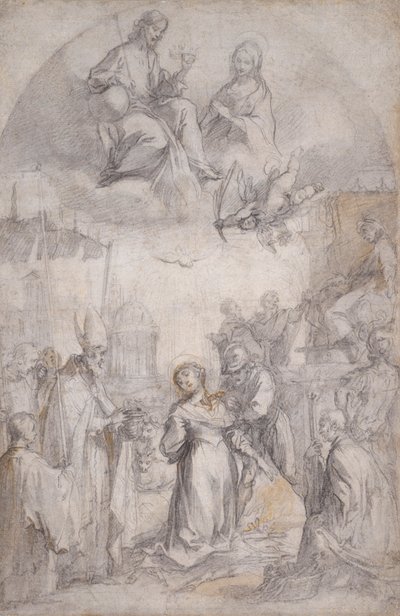 Den siste nattverden og martyrdøden til Saint Lucy av Francesco Vanni