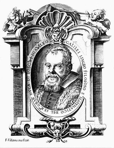 Galileo Galilei , italiensk astronom og matematiker, tidlig på 1600-tallet av Francesco Villamena