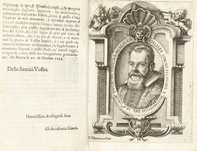 Portrett av Galileo Galilei, 1623 av Francesco Villamena