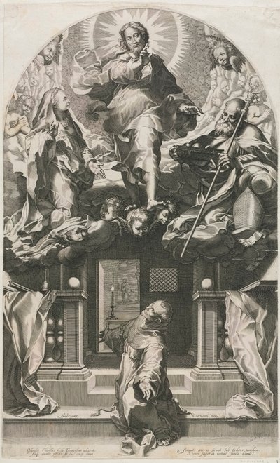 Ekstasen til St. Frans av Francesco Villamena