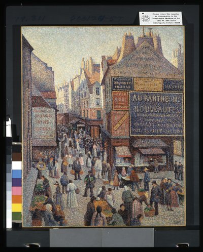 Rue Mouffetard (olje på lerret) av Francesco Vinea