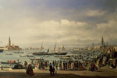Napoleon III ankommer Venezia av Francesco Zanin