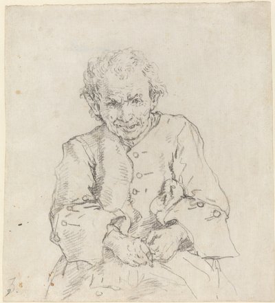 Sittende bonde av Francesco Zuccarelli