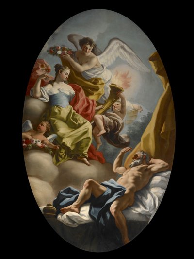 Allegori om visdom og sannhet, ca. 1750 av Francesco de Mura