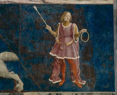 En av de tre dekanene som fører tilsyn med mars måned, Il Salone dei Mesi, 1470-99 av Francesco del Cossa