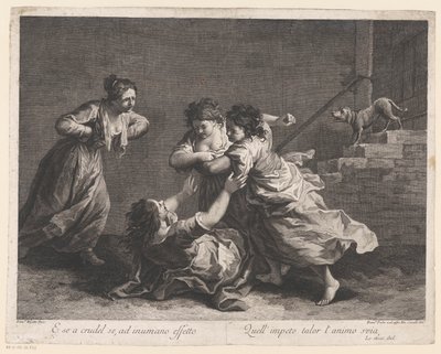 kvinner som kjemper Women Fighting (serietittel) av Francesco del Pedro